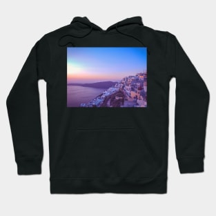 Santorini, Greece Scenic Sunset Hoodie